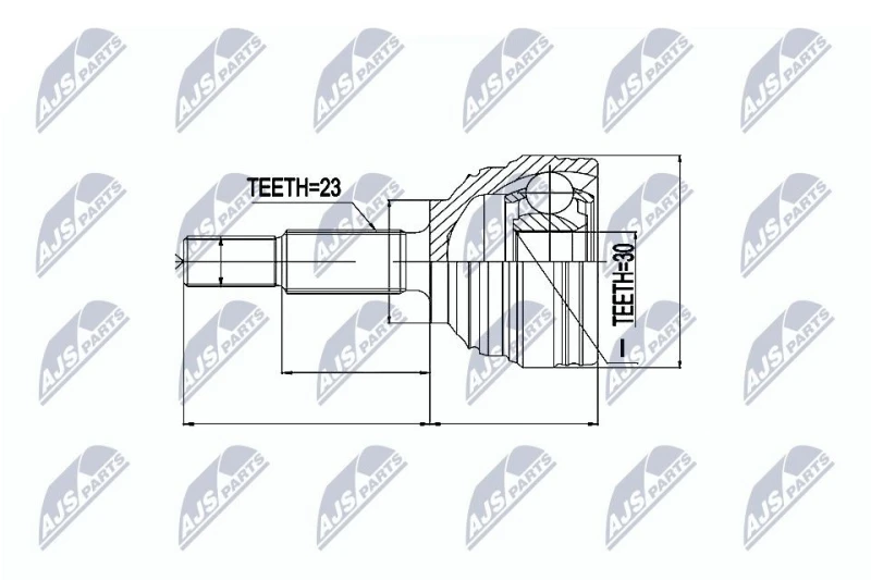 Image of NTY CV joint kit NTY NPZ-RE-023