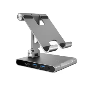 image of j5create JTS224 Multi-Angle Stand with Docking Station for iPad Pro