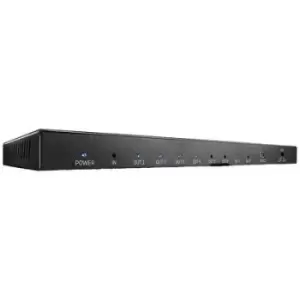 Image of LINDY 38237 8 ports HDMI splitter 3840 x 2160 p Black