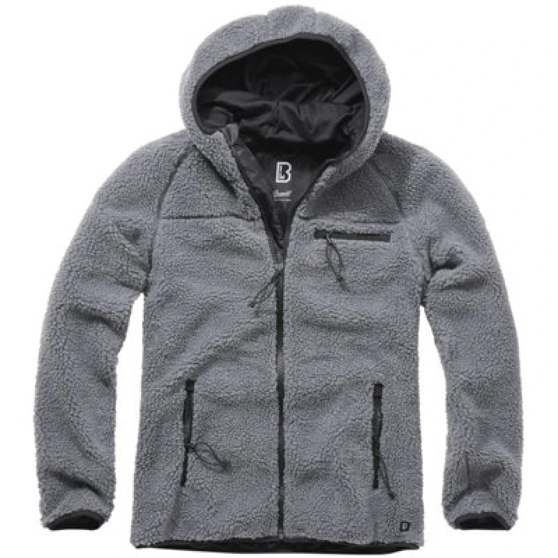 Image of Brandit Teddyfleece Worker Jacket Anthracite Size Xxxxxx Large