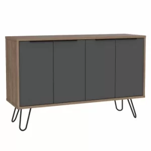 image of Vegas Large 4 Door Sideboard, Light Oak