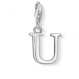 Image of THOMAS SABO Silver Letter U Charm 0195-001-12