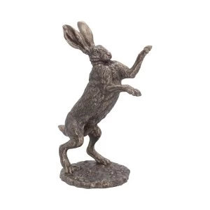 Image of Fight Bronze Hare Figurine