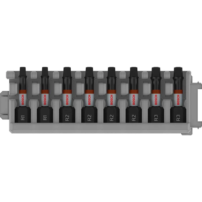 Image of Bosch PRO 8 Piece Impact Robertson Screwdriver Bit Set 2608521U58