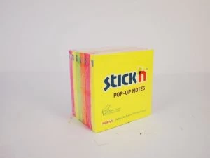 image of Stickn Neon Z Notes Assorted PK6