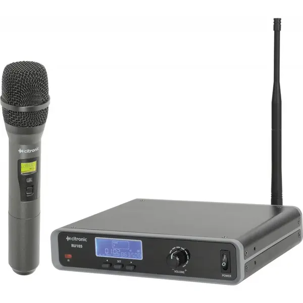 Image of Citronic Citronic RU105-H Multi-UHF Handheld Microphone Wireless System RU105-H