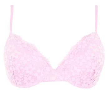 Image of Jack Wills Bournewell Lace T-Shirt Bra - Pink