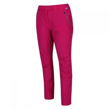 Image of Regatta Womens Highton Stretch Walking Trousers(Regular L - Dark Cerise