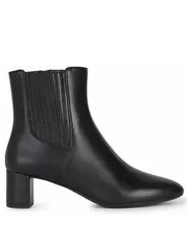 Image of Geox Geox Pheby Heeled Ankle Boots, Black, Size 7, Women