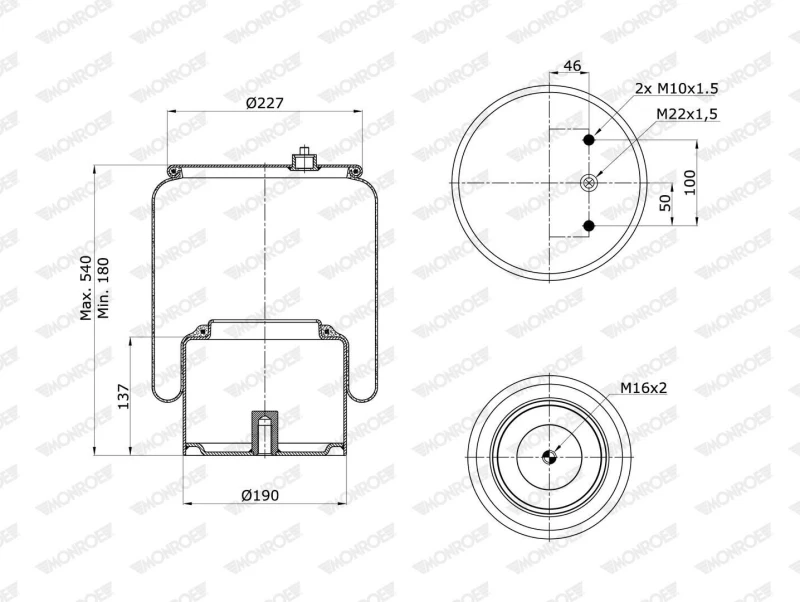 Image of MONROE Boot, air suspension MONROE ASP4107