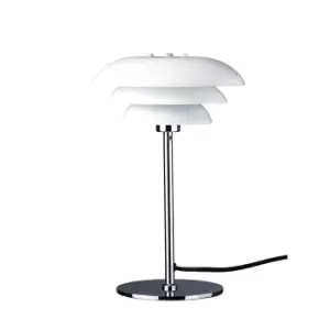 image of Chrome Table Lamp Opal 20cm