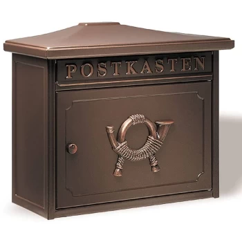 image of Burg Wachter - BURG-WÄCHTER Letterbox Sylt 1883 K Steel Copper-metallic - Brown