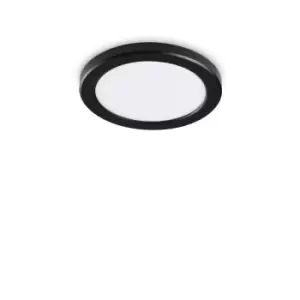 image of AURA Round LED Recessed Downlight Black, 3000K, Non-Dim