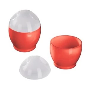 image of Xavax Set of 2 Microwave Egg Cookers, Polypropylene, 6 x 8 cm