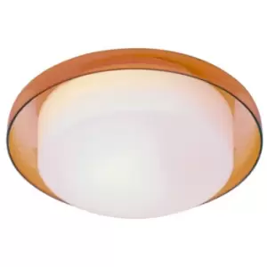 image of Netlighting Tray Flush Ceiling Light Orange - Lv 61020/O