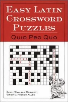 Image of Easy Latin Crossword Puzzles by Betty Wallace Robinett Book