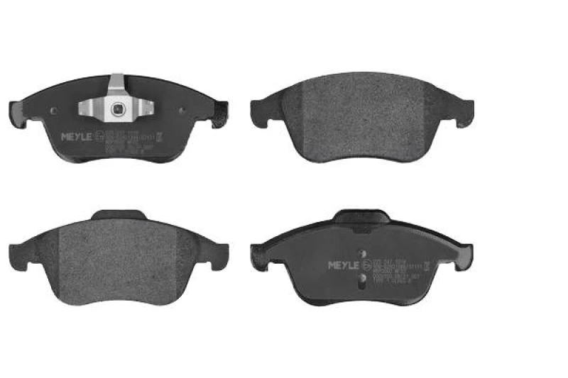 Image of MEYLE 025 247 1018 Brake pad set Front Axle, excl. wear warning contact, Original Quality, with anti-squeak plate Brake Pad Set,disc brake (402)