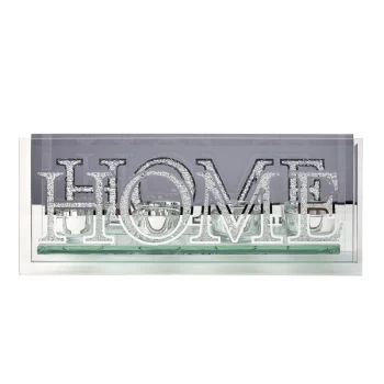 Image of Mirror and Crystal Tealight Holder - HOME