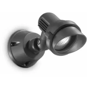 image of 01-ideal Lux - Anthracite terra wall light 1 aluminum bulb