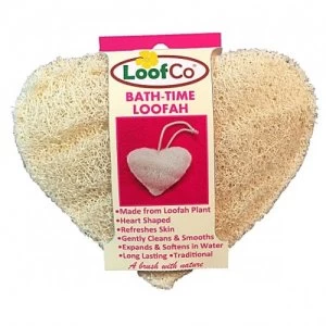 image of LoofCo Bath-Time Loofah Heart 1 pad