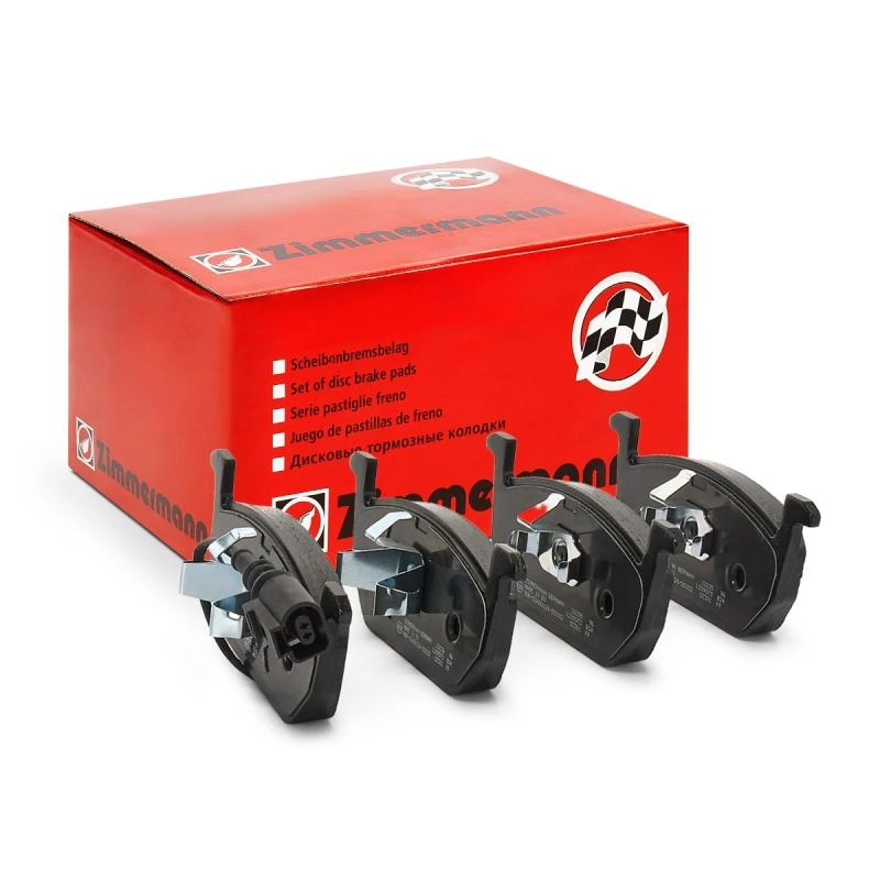 Image of ZIMMERMANN 22035.175.2 Brake pad set Front Axle, incl. wear warning contact, Photo corresponds to scope of supply Brake Pad Set,disc brake (402)