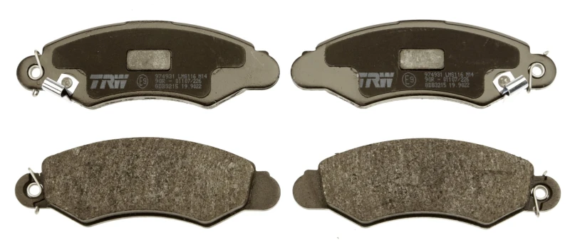 Image of TRW GDB3215 Brake pad set with acoustic wear warning Brake Pad Set,disc brake (402)