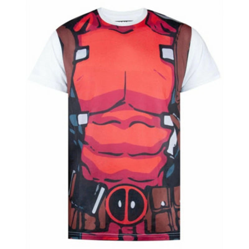 Image of Marvel Marvel Men Short Sleeved T-Shirt in Red Size: Small Red S Male 5056210114513