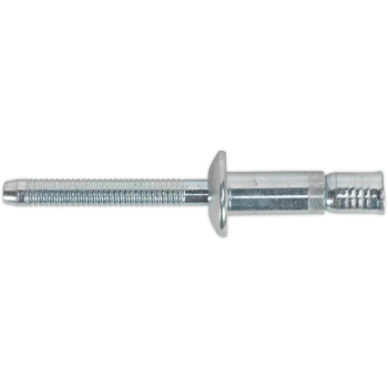 Image of Sealey Zinc Plated Steel Structural Rivets 6.3mm 32mm Pack of 100
