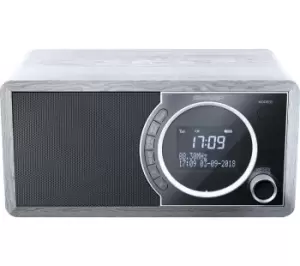 Image of Sharp DR-450 GR DAB Bluetooth Radio - Grey, Silver/Grey