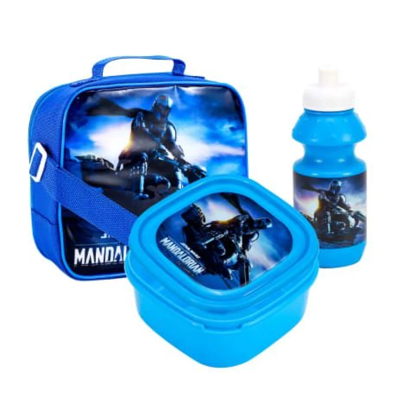 Image of Star Wars : The Mandalorian Lunch Box Set Blue unisex