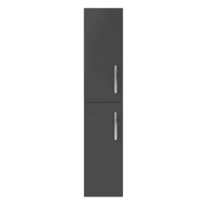 Nuie Athena 300mm Tall Unit (2 Door) - Gloss Grey