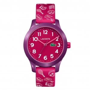 Image of Lacoste Childrens Red Silicone Strap Watch