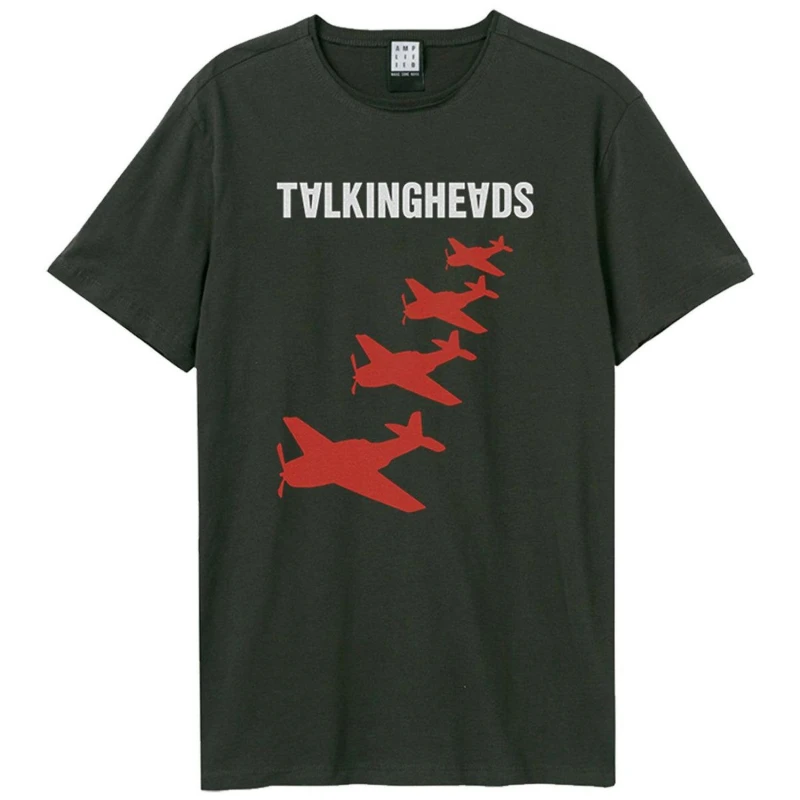 Image of Amplified Amplified Men Remain In Light Talking Heads T-Shirt in Charcoal Size: X-Small Charcoal XS Male 5063377023992