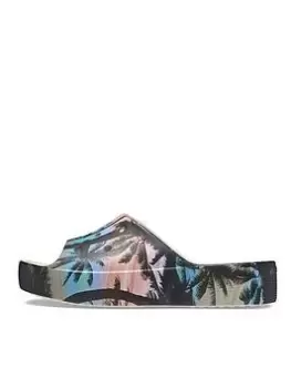 Image of Crocs Classic Summer Nostalgia Platform Slide - Bone Multi, Beige, Size 5, Women