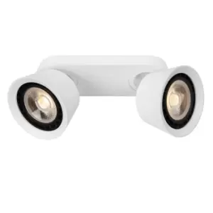 Image of Trigono Modern Twin Ceiling Spotlight - 2xES111 - White