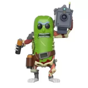 image of Rick & Morty Pickle Rick with laser Pop! Vinyl Figure