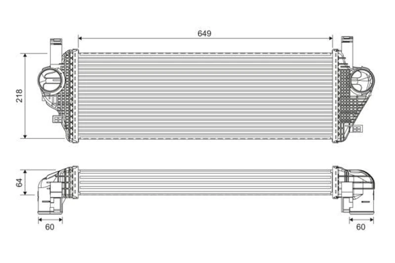Image of Intercooler VALEO 822903