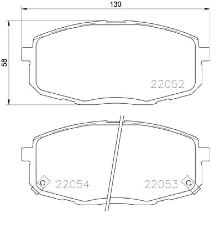 Image of BREMBO Brake pad set BREMBO P 30 077