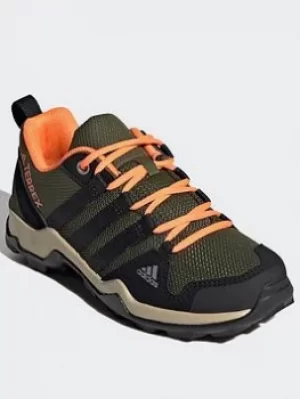 Image of adidas Ax2r Shoes, Green/Black/Orange, Size 10