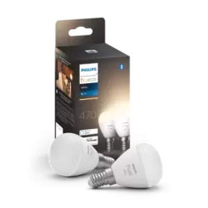Image of Philips Hue Luster P45 E14 2-Pack Light Bulbs (Warm White)