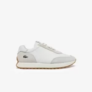 Image of Lacoste Mens L-Spin Textile Trainers Size 8 UK White