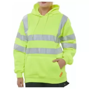 Image of HOODY PULL ON SWEATSHIRT SAT YELLOW 4XL - B-seen Hv Polo/sweatshirt