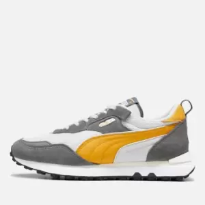 Image of Puma Mens Rider FV Retro Rewind Trainers - Cool Dark Grey/Amber - UK 10