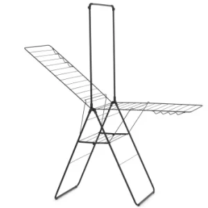 Image of Brabantia HangOn Drying Rack 25 Metres With Rod Matt Black