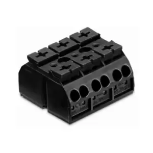 Image of Wago 862-503 3 Pole 32A 12 Connection Chassis Mount Terminal Block...