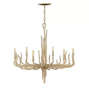 Image of Spyre 6 Light Chandelier Gold Finish, E14
