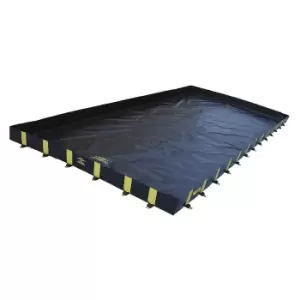 Justrite QuickBerm XT rigid lock folding tray, with Rigid-Lock, drive-through, collection capacity 22187 l