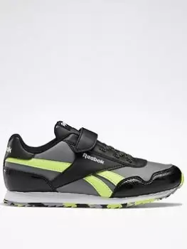 Image of Reebok Royal Classic Jogger 3 1V Shoes, Blue/Green, Size 1 Older, Women