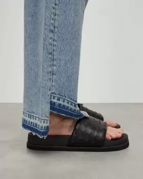 Image of AllSaints Shay Leather Studded Sandals