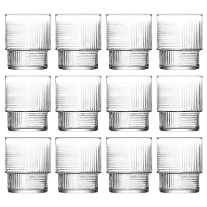 Image of LAV Helen Stacking Whisky Glasses - 230ml - Pack of 12 Clear
